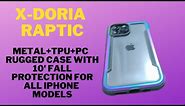 Best Rugged Metal Case for iPhone, Military Grade protection, Raptic Back Cover by X-Doria,