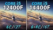 Intel i5-14400F vs i5-12400F // Test in 10 Games