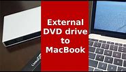 Correctly connecting an external CD/DVD drive to a MacBook