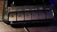 onn:model #100008728 shoe box cassette player/recorder review.
