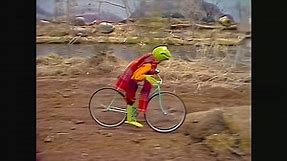 Kermit falls off a bike and dies