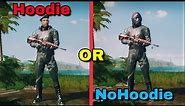 How To Wear Hoodie ON & OFF?|Pubg Mobile