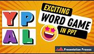 Addictive PowerPoint Word Scramble Game with Countdown Timer