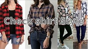 Check Shirt style for women|| street style || Best Checkered Shirt for women