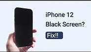 How to Fix iPhone 12 Black Screen 2022