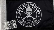 Durable Motorcycle Flag 2nd Amendment #1 Keep Calm And Ride On 6 x 9 Inch