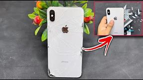 iPhone Xs Max Cracked Restoration | How to Replace iPhone Back Glass Easy