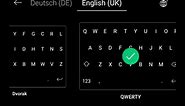 How do I change the keyboard layout (e.g. QWERTY to AZERTY) in Microsoft SwiftKey Keyboard?