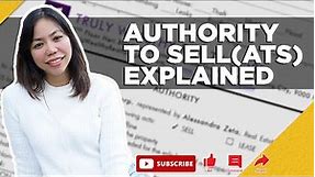 What is an Authority to Sell? | Authority To Sell Explained