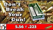 5.56 NATO and .223 Remington Ammo Is Different... Don't blow up your AR 15!