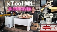 xTool M1 fully enclosed 10W laser engraver, in-depth review with all optional accessories