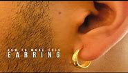 How to make men’s earring | 24k gold earring | gold earring making