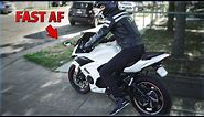 The CHINESE ELECTRIC SPORTBIKE is FAST [FIRST RIDE after Mods]