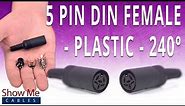 How To Install The 5 Pin DIN Female Solder Connector (240° Style) - Plastic
