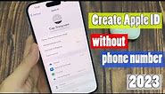 How to Create Apple ID without phone number | Create Apple ID without phone number 2023