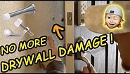 How to Install Spring Door Stop & Hinge Door Stop: Protect Your Walls From Door Knob Damage!