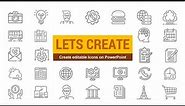 Create editable vector Icons with PowerPoint