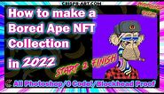 🐒 How to make a Bored Ape NFT Collection 2022 - PHOTOSHOP NFT GENERATOR - FREE PSD File Included