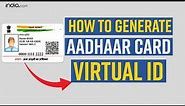 How to generate virtual ID using Aadhaar | Step by step explanation | Tutorial | Aadhaar update