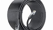 Maximm Cat 6 Ethernet Cable 100 Ft, 100% Pure Copper, Cat6 Cable LAN Cable, Internet Cable, Patch Cable and Network Cable - UTP (Black) 100 Feet