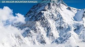 Major Mountain Ranges in the World | Map & List