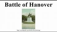 Battle of Hanover