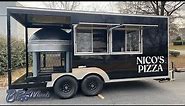 18Ft Pizza Trailer Brick Wood Fired Oven