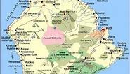 MAP OF HAWAII [ THE BIG ISLAND ]