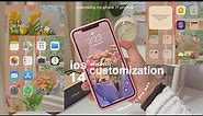 customizing my iphone 11 pro max 🌿 ios 14 | widgets (how to have an aesthetic phone)