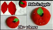 How to make Fabric Apple | Fabric Apple tricks for beginners | Pin Cushion | Stitching ideas