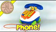 VTech Little Smart Pull n' Play Rolling Push Button Phone Talking Telephone
