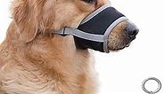 Dog Muzzle,Soft Dog Muzzles Prevent from Biting,Barking and Chewing,Air Mesh Breathable Drinkable,Adjustable Loop Pets Muzzle for Small,Medium,Large Dogs,Safely Secure Comfort Fit (Gray, S)