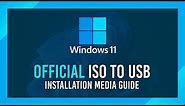Windows 11 ISO to USB | Official ISO | NEW GUIDE