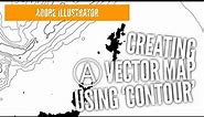 Creating a vector map in Illustrator, using 'Contour'.