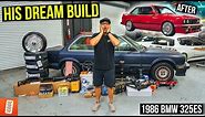 Surprising our EMPLOYEE with his DREAM CAR BUILD! (Full Transformation) : BMW E30 (1986 325es)