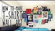 How to make T-shirt wall art (super easy)