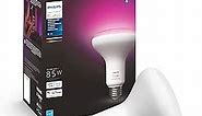 Philips Hue White & Color Ambiance BR30 LED Smart Bulbs (Bluetooth Compatible), Compatible with Alexa, Google Assistant, and Apple HomeKit, New Version, 1 Bulb (577956)