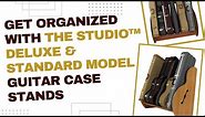Shop the Best Guitar Case Storage Rack | The Studio™ Deluxe from GuitarStorage.com | Made In USA