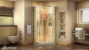DreamLine Prime 36 in. x 36 in. x 76.75 in. H Sliding Semi-Frameless Corner Shower Enclosure in Chrome with Base and Back Walls DL-6153-01CL