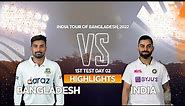 Bangladesh vs India Highlights || Day 2 || 1st Test || India tour of Bangladesh 2022