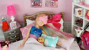 Barbie Bedroom Jojo Siwa Doll Evening Routine - Dance Class & Study Play Date with Skipper