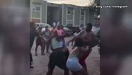 Fists fly as massive brawl involving woman with bat breaks out at southeast Houston apartments