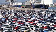 China's car exports hit record high in April, as domestic sales fall