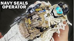 US Special forces - Navy Seals fighter in winter suit:1/6 scale action figure