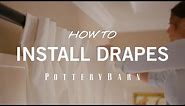How to Install Drapes