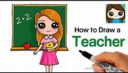 How to Draw a Teacher Easy | Back to School