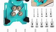BEAMNOVA Set of 16 Diamond Drill Bits with Jig Ceramic Tile Hole Drilling Set Kit 6mm-50mm 1/4~2 Inch Hole Saw Set for Glass Stone Granite Marble