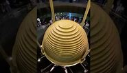 The Taipei 101 stabilizing ball during the 7.2 earthquake in Taiwan today #shorts