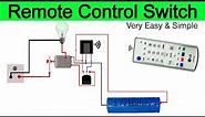 Diy IR Remote Control ON/OFF Switch Very Easy And Simple #remotecontrol