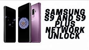 Samsung S9 And S9 Plus Network Unlock T-Mobile 2021